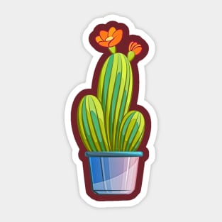 Potted Cactus Sticker